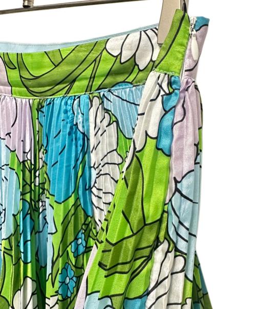 Richard Quinn（リチャード・クイン）Richard Quinn (リチャード・クイン) 19awプリーツデザインスカート マルチカラー サイズ:Lの古着・服飾アイテム