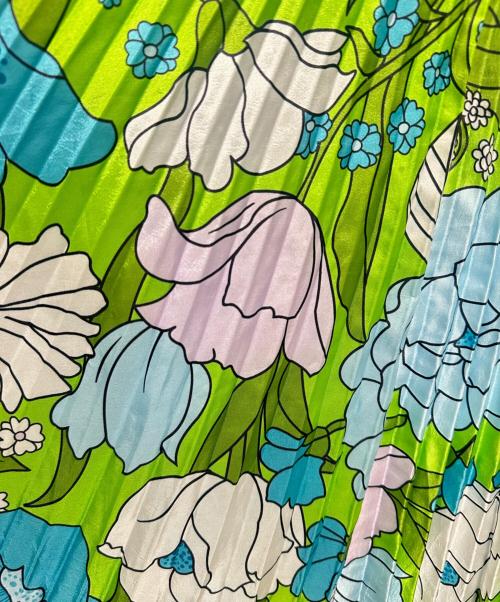 Richard Quinn（リチャード・クイン）Richard Quinn (リチャード・クイン) 19awプリーツデザインスカート マルチカラー サイズ:Lの古着・服飾アイテム