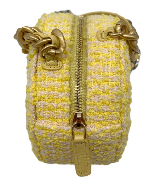 CHANEL（シャネル）CHANEL (シャネル) ココマーク ツイードショルダーポーチ イエローの古着・服飾アイテム