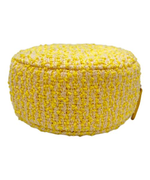 CHANEL（シャネル）CHANEL (シャネル) ココマーク ツイードショルダーポーチ イエローの古着・服飾アイテム