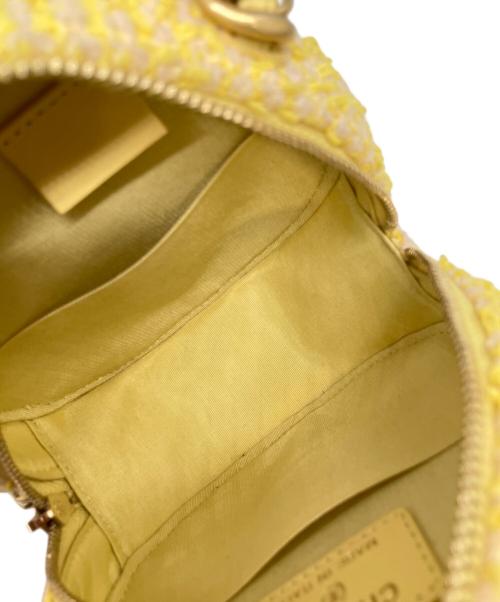 CHANEL（シャネル）CHANEL (シャネル) ココマーク ツイードショルダーポーチ イエローの古着・服飾アイテム