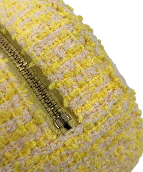 CHANEL（シャネル）CHANEL (シャネル) ココマーク ツイードショルダーポーチ イエローの古着・服飾アイテム