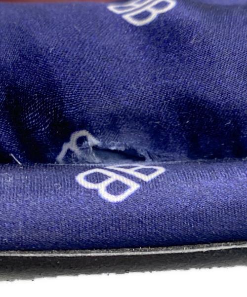 BALENCIAGA（バレンシアガ）BALENCIAGA (バレンシアガ) ロゴプリントサンダル ネイビー サイズ:36の古着・服飾アイテム