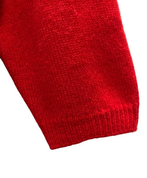 CELINE（セリーヌ）CELINE (セリーヌ) カシミア半袖ニット/リブニット レッド サイズ:Sの古着・服飾アイテム