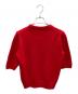 CELINE (セリーヌ) カシミア半袖ニット/リブニット レッド サイズ:S：32000円