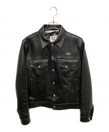 Lewis Leathers×Hysteric Glamour（ルイスレザース×ヒステリックグラマー）の古着「別注 コラボ WESTERN JACKET(ウエスタンジャケット)」｜ブラック