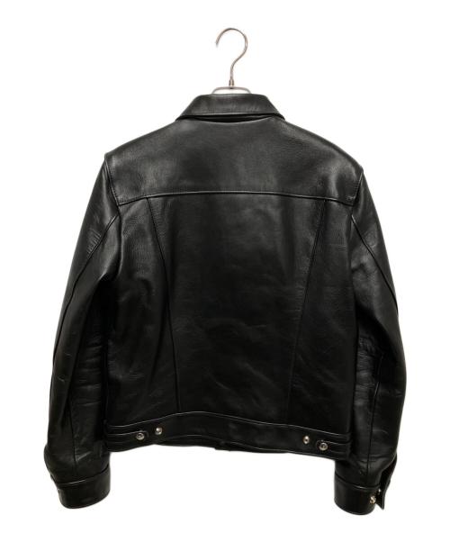 Lewis Leathers（ルイスレザース）Lewis Leathers (ルイスレザース) Hysteric Glamour (ヒステリックグラマー) 別注 コラボ WESTERN JACKET(ウエスタンジャケット) ブラック サイズ:Mの古着・服飾アイテム