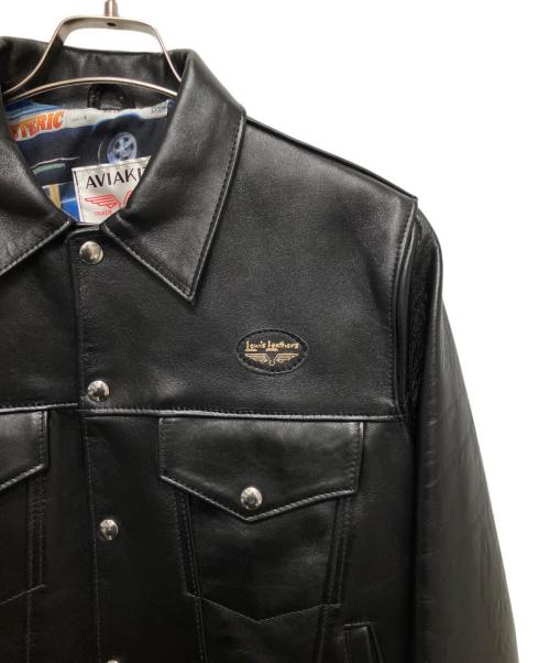 Lewis Leathers（ルイスレザース）Lewis Leathers (ルイスレザース) Hysteric Glamour (ヒステリックグラマー) 別注 コラボ WESTERN JACKET(ウエスタンジャケット) ブラック サイズ:Mの古着・服飾アイテム