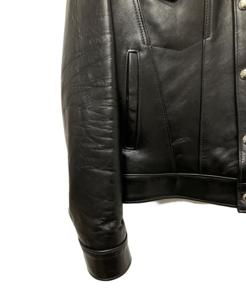 Lewis Leathers（ルイスレザース）Lewis Leathers (ルイスレザース) Hysteric Glamour (ヒステリックグラマー) 別注 コラボ WESTERN JACKET(ウエスタンジャケット) ブラック サイズ:Mの古着・服飾アイテム