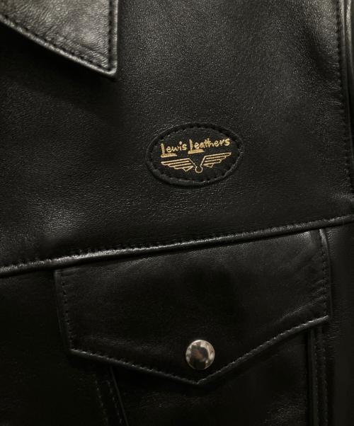 Lewis Leathers（ルイスレザース）Lewis Leathers (ルイスレザース) Hysteric Glamour (ヒステリックグラマー) 別注 コラボ WESTERN JACKET(ウエスタンジャケット) ブラック サイズ:Mの古着・服飾アイテム