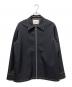 JIL SANDER（ジルサンダー）の古着「25SS SERGE ZIP UP SHIRT/ステッチデザインシャツ」｜ブラック