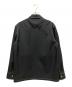 JIL SANDER (ジルサンダー) 25SS SERGE ZIP UP SHIRT/ステッチデザインシャツ ブラック サイズ:48：75000円