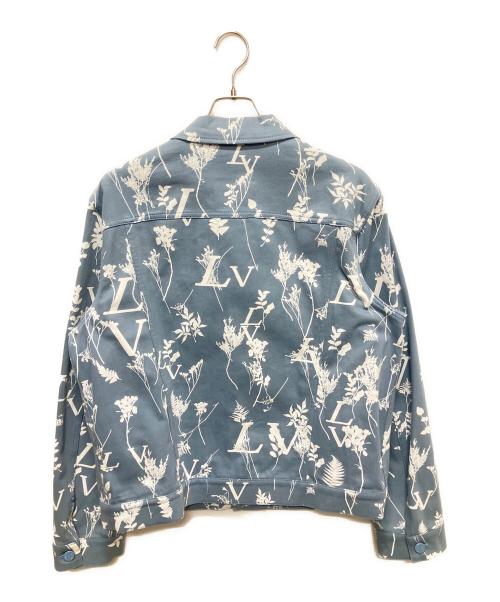 LOUIS VUITTON（ルイ ヴィトン）LOUIS VUITTON (ルイ ヴィトン) 22AW LVリーフ総柄デニムジャケット ライトブルー サイズ:52の古着・服飾アイテム