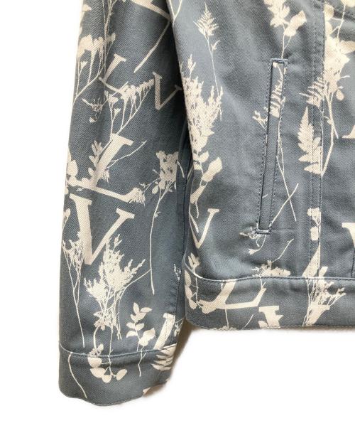 LOUIS VUITTON（ルイ ヴィトン）LOUIS VUITTON (ルイ ヴィトン) 22AW LVリーフ総柄デニムジャケット ライトブルー サイズ:52の古着・服飾アイテム