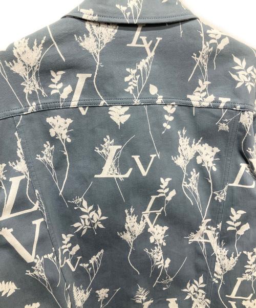 LOUIS VUITTON（ルイ ヴィトン）LOUIS VUITTON (ルイ ヴィトン) 22AW LVリーフ総柄デニムジャケット ライトブルー サイズ:52の古着・服飾アイテム