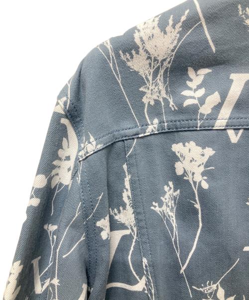 LOUIS VUITTON（ルイ ヴィトン）LOUIS VUITTON (ルイ ヴィトン) 22AW LVリーフ総柄デニムジャケット ライトブルー サイズ:52の古着・服飾アイテム
