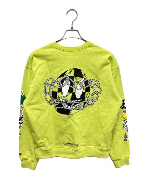 CHROME HEARTS（クロムハーツ）CHROME HEARTS (クロムハーツ) MATTY BOY(マッティボーイ) クルーネックスウェット イエロー サイズ:Mの古着・服飾アイテム