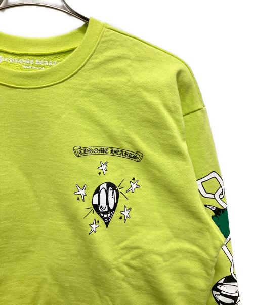 CHROME HEARTS（クロムハーツ）CHROME HEARTS (クロムハーツ) MATTY BOY(マッティボーイ) クルーネックスウェット イエロー サイズ:Mの古着・服飾アイテム
