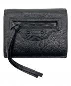BALENCIAGAバレンシアガ）の古着「ネオ クラシック 2つ折り コンパクトウォレット」｜ブラック