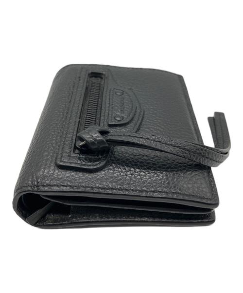 BALENCIAGA（バレンシアガ）BALENCIAGA (バレンシアガ) ネオ クラシック 2つ折り コンパクトウォレット ブラック サイズ:-の古着・服飾アイテム