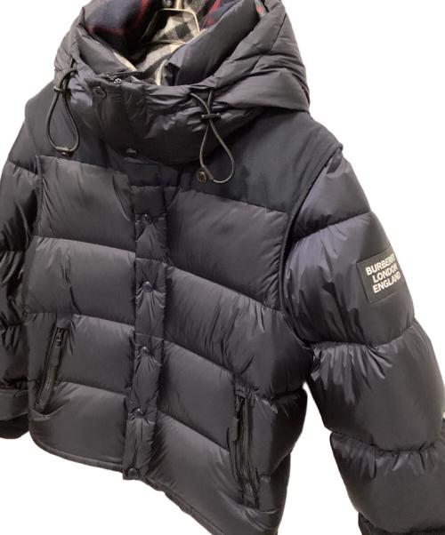 BURBERRY LONDON（バーバリーロンドン）BURBERRY LONDON (バーバリーロンドン) LOCKWELL/2WAYダウンジャケット/ダウンベスト ネイビー サイズ:Lの古着・服飾アイテム
