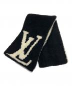 LOUIS VUITTONルイ ヴィトン）の古着「ウールマフラーコンフィー　M79399」｜ホワイト×ブラック