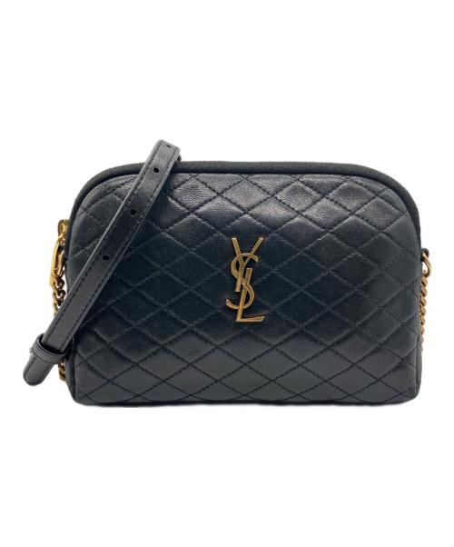 Saint Laurent Paris（サンローランパリ）Saint Laurent Paris (サンローランパリ) カサンドラ キルティングショルダーポーチ ブラックの古着・服飾アイテム