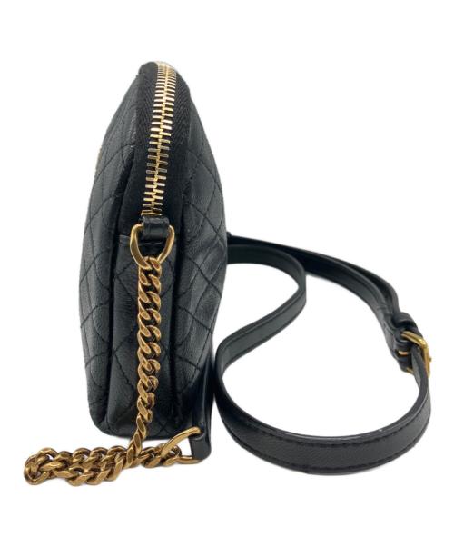 Saint Laurent Paris（サンローランパリ）Saint Laurent Paris (サンローランパリ) カサンドラ キルティングショルダーポーチ ブラックの古着・服飾アイテム