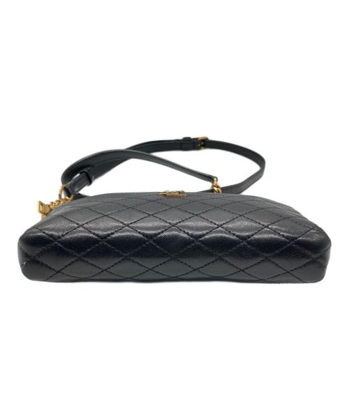 Saint Laurent Paris（サンローランパリ）Saint Laurent Paris (サンローランパリ) カサンドラ キルティングショルダーポーチ ブラックの古着・服飾アイテム