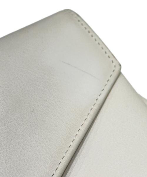 Saint Laurent Paris（サンローランパリ）Saint Laurent Paris (サンローランパリ) カサンドラ ショルダーウォレットバッグ ホワイト サイズ:-の古着・服飾アイテム