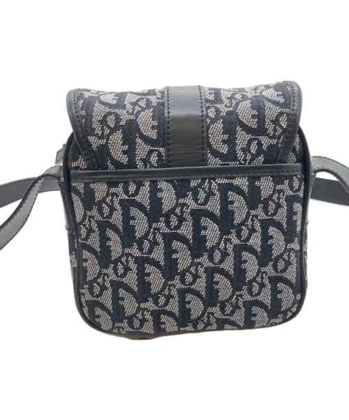 Christian Dior（クリスチャン ディオール）Christian Dior (クリスチャン ディオール) ディオリッシモ トロッター キャンバス ショルダーバッグ/トロッター柄 ショルダーポーチ/ジョン・ガリアーノ期 グレー×ネイビー サイズ:-の古着・服飾アイテム