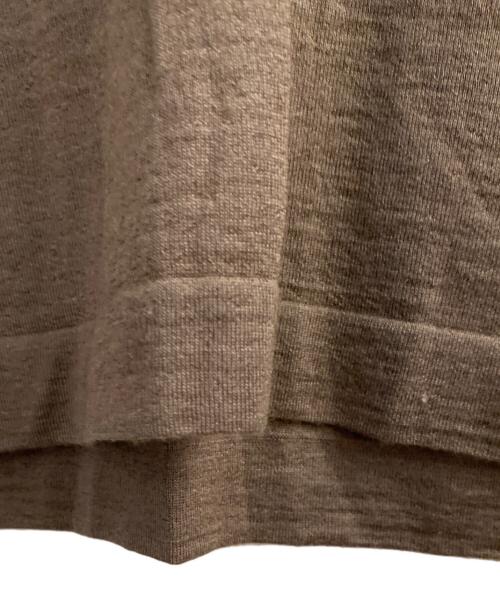 HERMES（エルメス）HERMES (エルメス) Vネックニットベスト ブラウン サイズ:42の古着・服飾アイテム