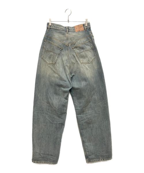 BALENCIAGA（バレンシアガ）BALENCIAGA (バレンシアガ) 25SS/Pull-Up(プルアップ) ウォッシュドデニムパンツ インディゴ サイズ:XSの古着・服飾アイテム
