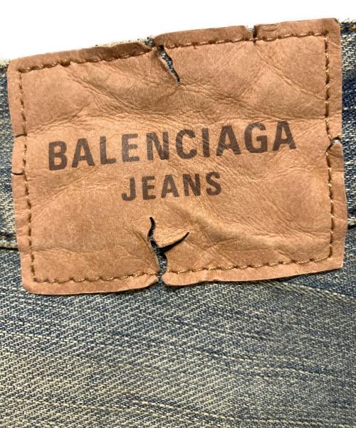 BALENCIAGA（バレンシアガ）BALENCIAGA (バレンシアガ) 25SS/Pull-Up(プルアップ) ウォッシュドデニムパンツ インディゴ サイズ:XSの古着・服飾アイテム