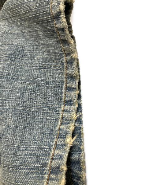 BALENCIAGA（バレンシアガ）BALENCIAGA (バレンシアガ) 25SS/Pull-Up(プルアップ) ウォッシュドデニムパンツ インディゴ サイズ:XSの古着・服飾アイテム