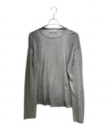 MADISON BLUE（マディソンブルー）の古着「RANDOM RIB CREW NECK PO MNS」｜グレー