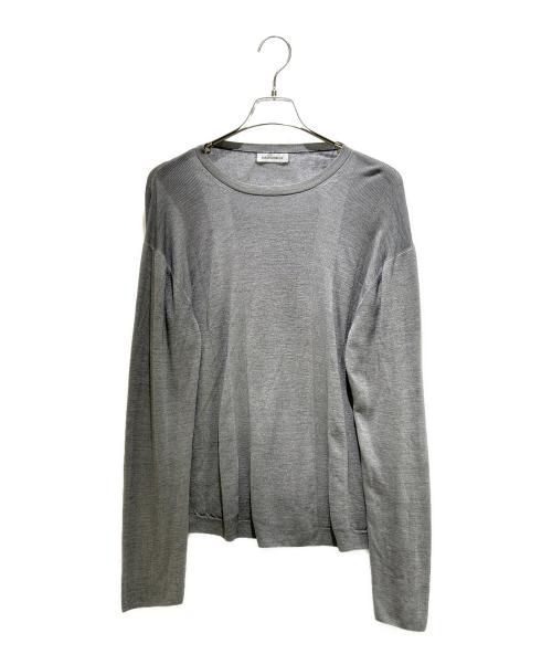 MADISON BLUE（マディソンブルー）MADISON BLUE (マディソンブルー) RANDOM RIB CREW NECK PO MNS グレー サイズ:４の古着・服飾アイテム