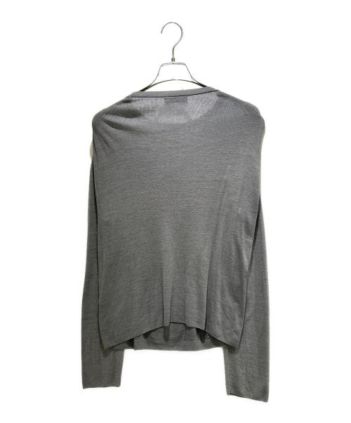 MADISON BLUE（マディソンブルー）MADISON BLUE (マディソンブルー) RANDOM RIB CREW NECK PO MNS グレー サイズ:４の古着・服飾アイテム