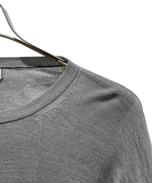 MADISON BLUE（マディソンブルー）MADISON BLUE (マディソンブルー) RANDOM RIB CREW NECK PO MNS グレー サイズ:４の古着・服飾アイテム