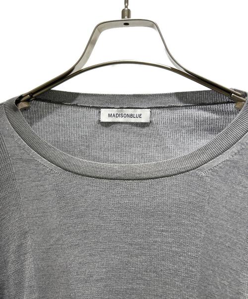 MADISON BLUE（マディソンブルー）MADISON BLUE (マディソンブルー) RANDOM RIB CREW NECK PO MNS グレー サイズ:４の古着・服飾アイテム