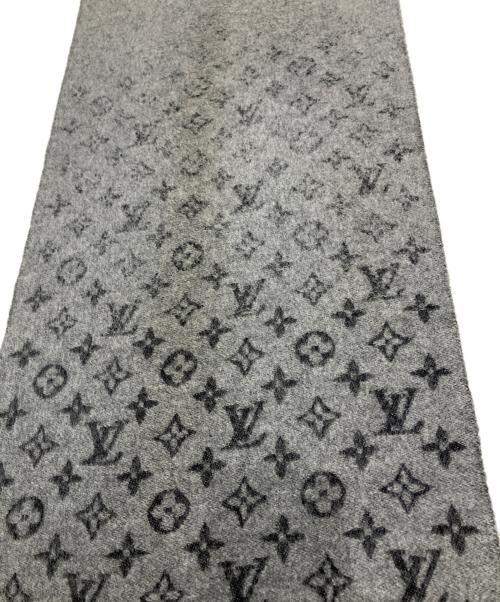 LOUIS VUITTON（ルイ ヴィトン）LOUIS VUITTON (ルイ ヴィトン) カシミヤ混 モノグラグラディエントムマフラー グレーの古着・服飾アイテム