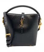 Saint Laurent Parisサンローランパリ）の古着「LE37 MINI/カサンドラ/バケット2WAYショルダーバッグ」｜ブラック