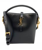 Saint Laurent Parisサンローランパリ）の古着「LE37 MINI/カサンドラ/バケット2WAYショルダーバッグ」｜ブラック