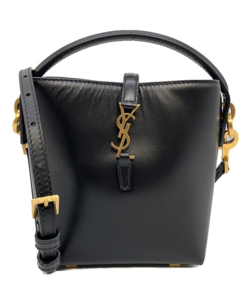Saint Laurent Paris（サンローランパリ）Saint Laurent Paris (サンローランパリ) LE37 MINI/カサンドラ/バケット2WAYショルダーバッグ ブラックの古着・服飾アイテム