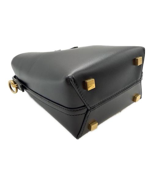 Saint Laurent Paris（サンローランパリ）Saint Laurent Paris (サンローランパリ) LE37 MINI/カサンドラ/バケット2WAYショルダーバッグ ブラックの古着・服飾アイテム