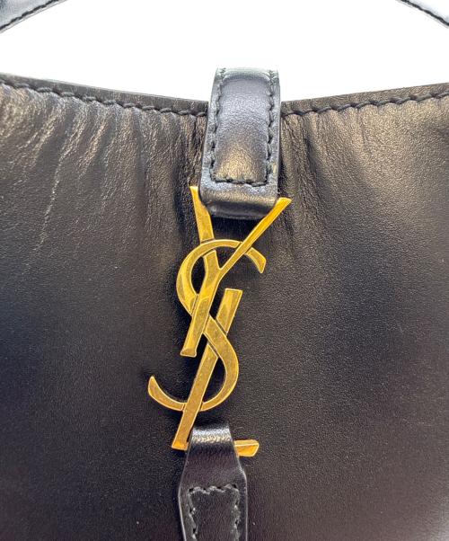 Saint Laurent Paris（サンローランパリ）Saint Laurent Paris (サンローランパリ) LE37 MINI/カサンドラ/バケット2WAYショルダーバッグ ブラックの古着・服飾アイテム