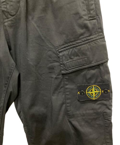 STONE ISLAND（ストーンアイランド）STONE ISLAND (ストーンアイランド) ロゴパッチカーゴパンツ ブラック サイズ:34の古着・服飾アイテム