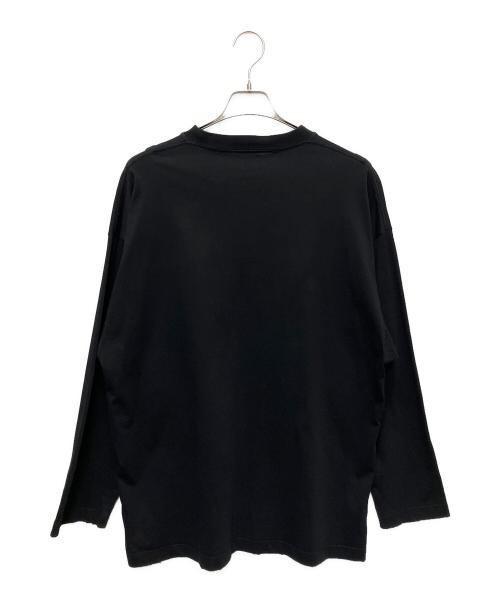 BALENCIAGA（バレンシアガ）BALENCIAGA (バレンシアガ) ダメージ加工ロゴカットソー ブラック サイズ:Lの古着・服飾アイテム