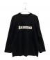 BALENCIAGA（バレンシアガ）の古着「ダメージ加工ロゴカットソー」｜ブラック