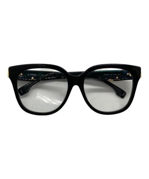 FENDI（フェンディ）FENDI (フェンディ) Oversized Eyesunglass(オーバーサイズドアイサングラス)/アイウェア　FE50064F ブラック サイズ:57□16 140の古着・服飾アイテム
